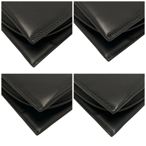 Auth Salvatore Ferragamo Gancini DH-21H995 Black Leather Handbag - Picture 16 of 16